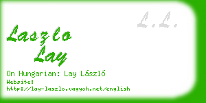 laszlo lay business card